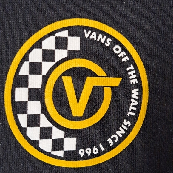 Vans Off The Wall Black Sweatshirt Hoodie   Size S - Picture 2 of 4